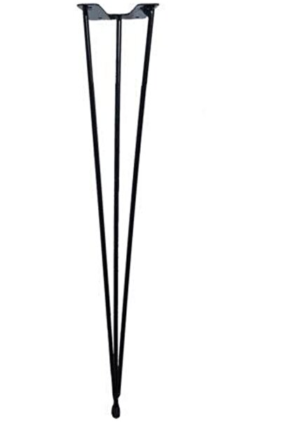 Tapacım أرجل سلكية معدنية، دبوس شعر، أرجل طاولة جانبية خشبية 46 سم (مفردة)