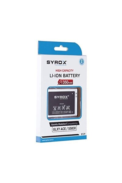 Genel Markalar Galaxy Ace Uyumlu (S5830) Batarya 1350 Mah B129
