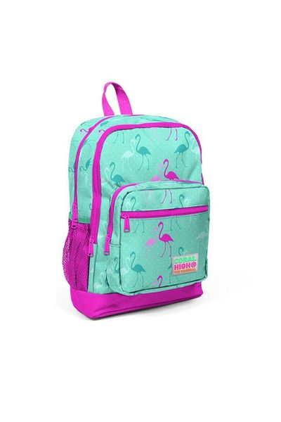 Coral High Yaygan Coral Hıgh 23275 with USB + Aux Socket, Aqua Green, Flamingo Patterned