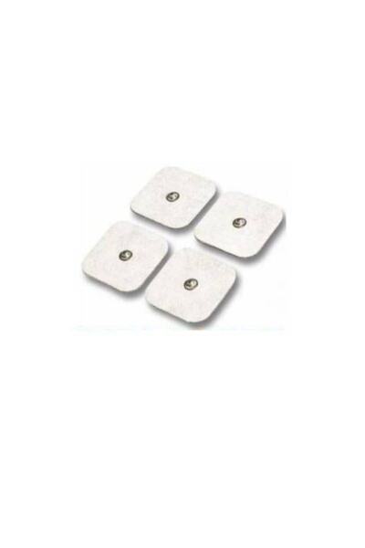 RAJ Tens Elektrodu Yapışkanlı 5 X 5 Cm 4'lü Paket Tens Pedi Çıt Çıtlı