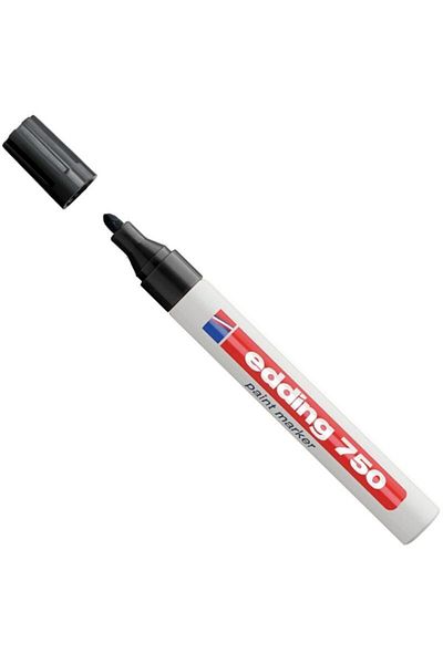 Edding E-750 Paint Decoration Marker Black 10 Pieces