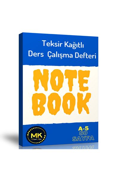 Enine Boyuna Eğitim Study Notebook with Duplicator Paper
