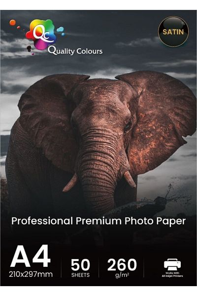 Qc A4 Photo Paper 260 gr Satin 50 Sheets
