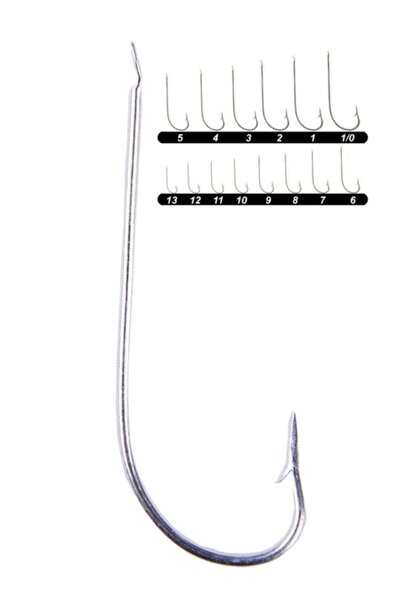 YOUVELLA 1307 Palalı Çapraz Olta İğnesi 100'lü Kutu Galvaniz