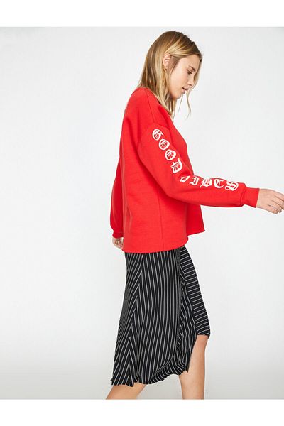 Koton Letter Printed Sweatshirt