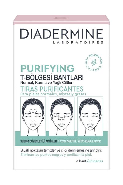 Diadermine 6 Pieces Purifying T Zone Tapes