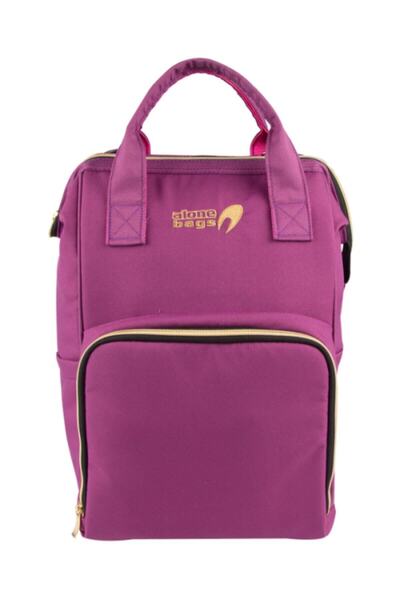 Alone Mother Baby Care Bag 9327 Plum Waterproof Baby Care Backpack