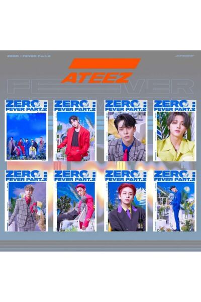 ATEEZ ''zero : Fever Pt2'' Grup Ve Üye Poster Set ( 8 Adet )