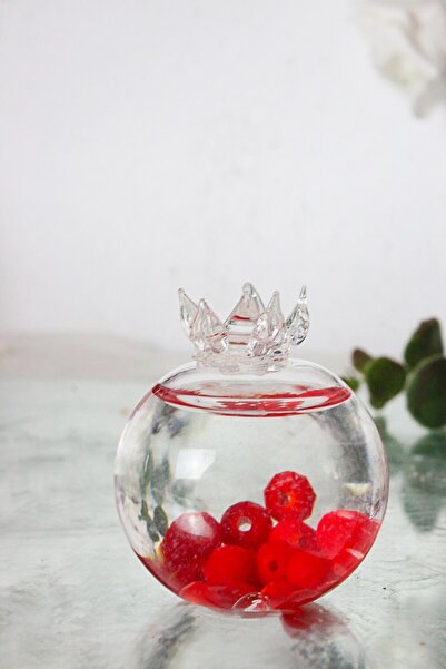 ADAMODART Cam Boncuklu, Üfleme Cam Mini Dekoratif Nar