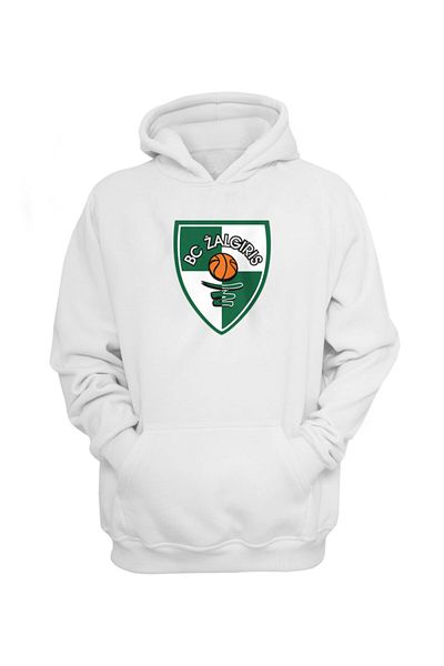 usateamfans Ανδρικό λευκό φούτερ με κουκούλα Euroleague Zalgiris Kaunas