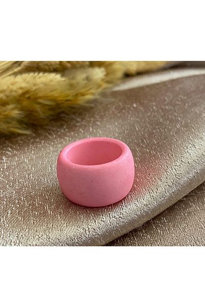Markiz Takı Pink Acrylic Ring