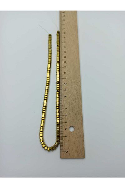 Yüksel Boncuk 6x2 Mm Παξιμάδι αιματίτης Σειρά Φυσική Πέτρα