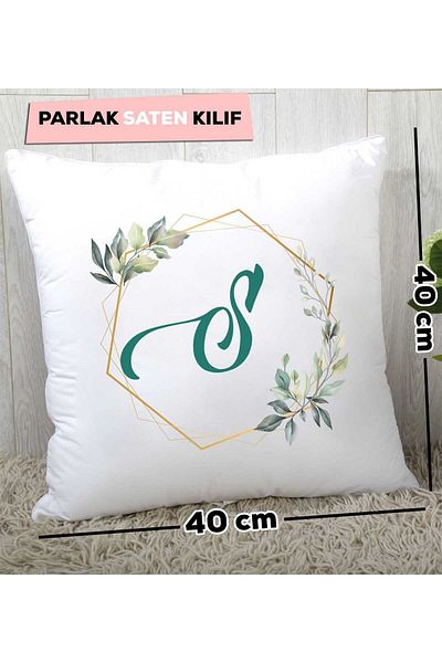 Hedizu Floral Letter S Pillow