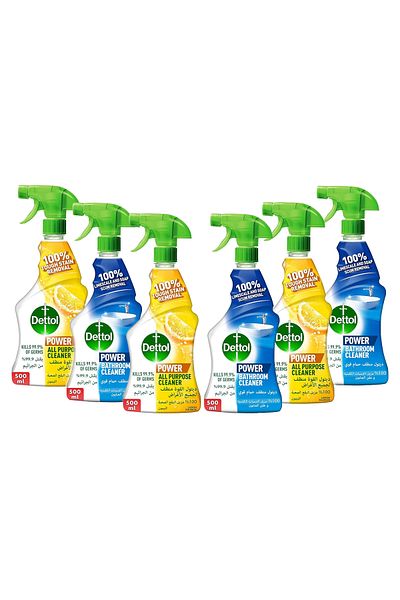 Dettol All Purpose Cleaner & Bathroom Cleaner Trigger Spray Pack of 3