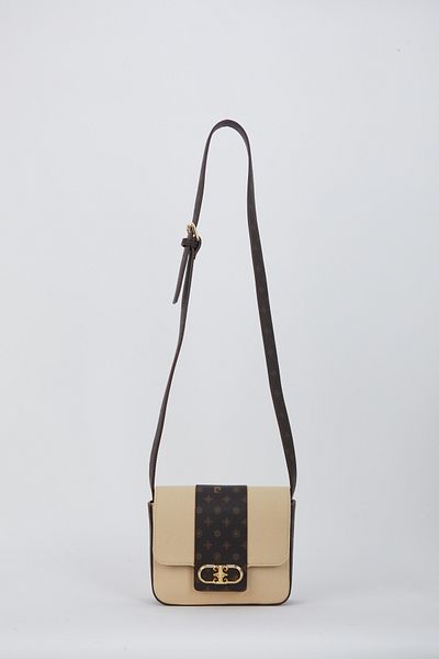 Pierre Cardin Beige Canvas Women's Shoulder Bag 05Po24Y1857