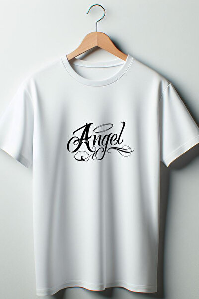 Vordevia Tricou oversize alb cu imprimeu Angel