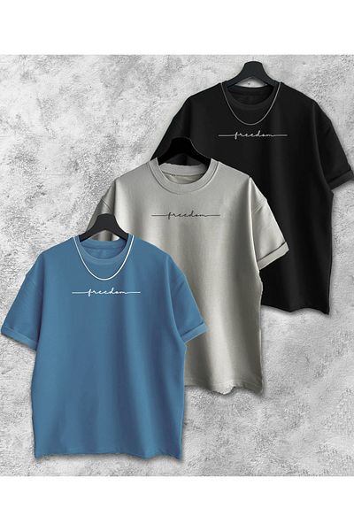 viperkombin Μπλουζάκι Freedom Oversize 3 τεμαχίων
