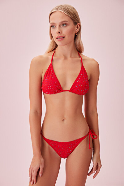 SUWEN İnce Bağcıklı Detaylı Bikini Alt