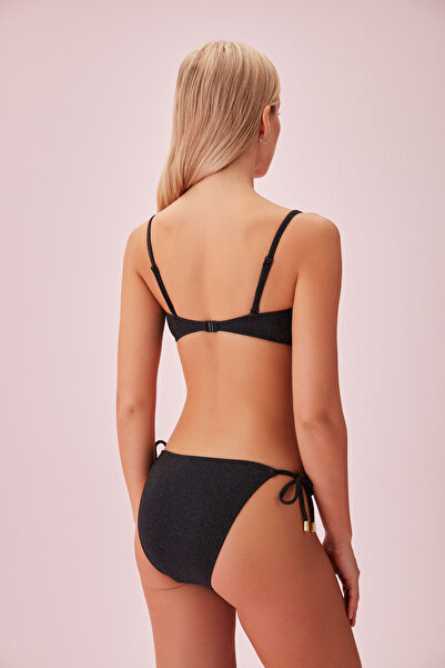 SUWEN Metal Aksesuarlı Straplez Bikini Üst