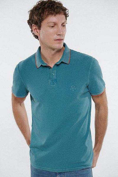 Mavi M065920-30708-23y Tricou polo pentru bărbați Verde Petrol