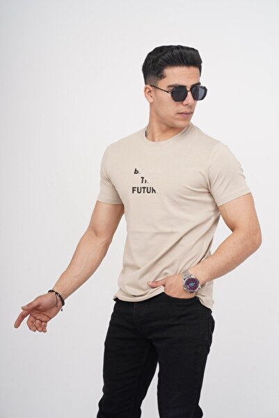 Est Estola Ανδρική λεπτή εφαρμογή Slim Fit Crew Neck Lycra ελαστικό ύφασμα με απαλή υφή