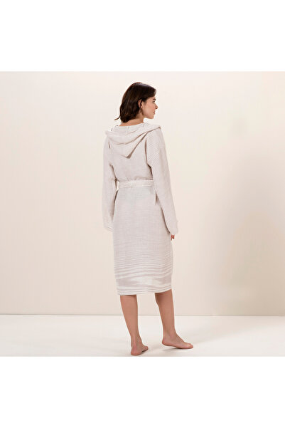 Chakra Presley Unisex Bornoz Kum Beji