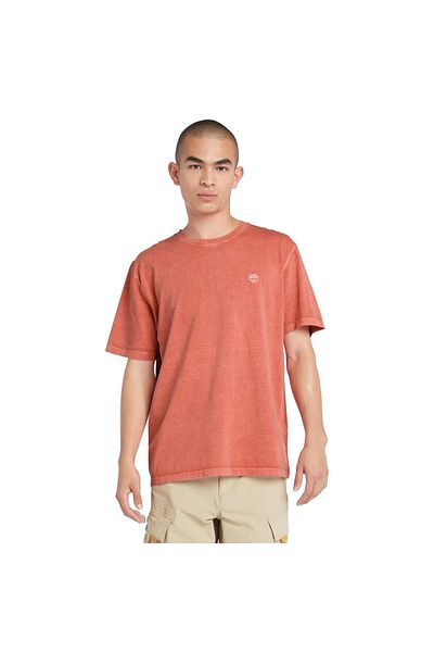 Timberland Garment Dye Short Sleeve Tee Men's T-shirt Tb0a5yayeı41 Brown-xl