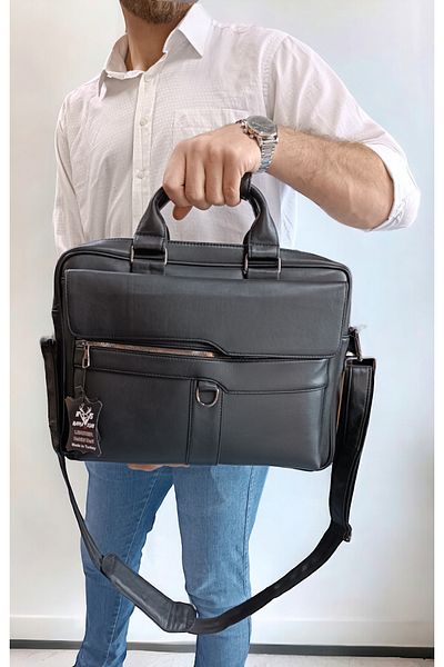 NAPPA STAR Genuine Leather Original Briefcase and Laptop Bag Luxury Model Special Quality (40X29.Cm)
