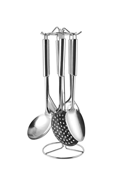 Genel Markalar Mtr-kpc01 1597 5 Parça Standlı Mutfak Servis Seti Gri