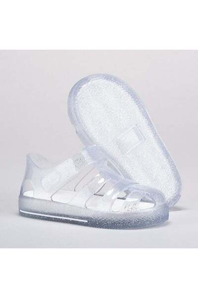 IGOR Star Glitter-Transparent Glittery Children's Velcro Sandals