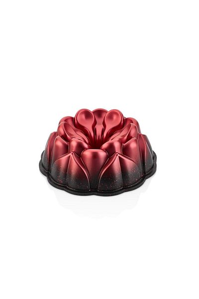 LİNANCA Spoon Granite Cast Cake Mold Red 26 Cm