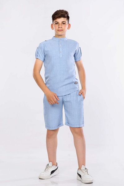 MORNIO Tricou și pantaloni scurți Sofia cu trei nasturi pentru băieți Set 2 buc VF24KMR 5102930