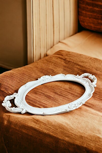 BAYRAMPASAHOBİM Ham Polyester Antik Kolu Tepsi