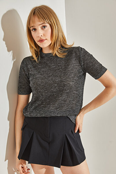 Bianco Lucci Γυναικεία μίνι φούστα διπλής τσέπης με λεπτομέρειες -60251047