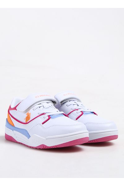 U.S. Polo Assn. MARTELL JR 4FX - Tenis alb pentru fete