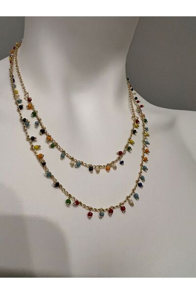 el üretimi 2 li kum boncuk kolye