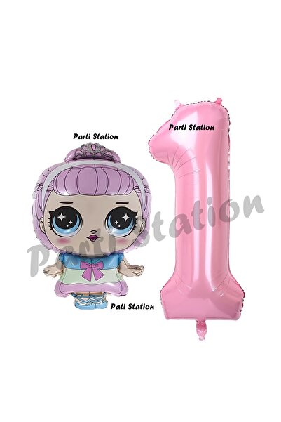 Parti Station مجموعة بالونات LOL للأطفال بعمر سنة واحدة وحفلات عيد ميلاد بأرق...