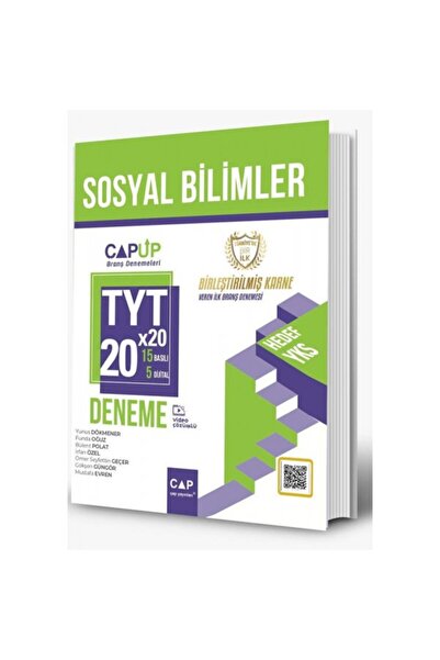 Çap Yayınları TYT Sosyal Bilimler 15 x 5 Up Deneme Fenomen Seçimi Ayraç Hediyeli