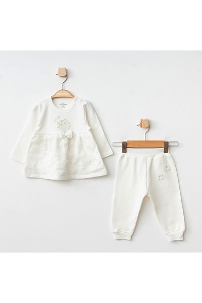 Aziz Bebe Lacy 2-Piece Baby Set 3 Months - 18 Months Size
