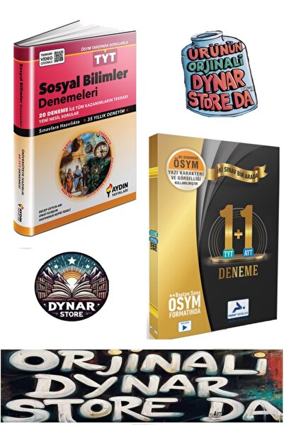 Aydın Yayınları TYT Sosyal Bilimler 20 Deneme ve Paraf  1tyt - 1 ayt Deneme H...