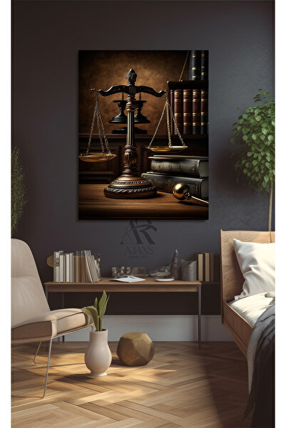 AR AJANS KANVAS TABLO ADALET TERAZİSİ KANVAS TABLO AR040752