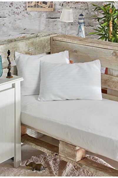 Komfort Home Baby Striped Cotton Satin Pillow 35X45 cm (2 Pieces)