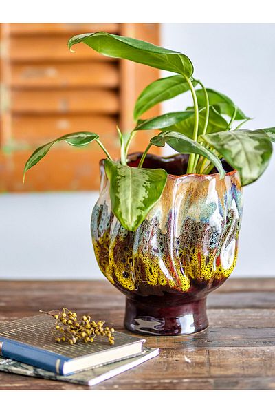 Warm Design Colorful Ceramic Flower Pot and Vase Set