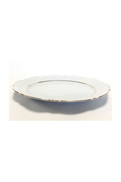 Porland Queen Gold Gilded 21cm Flat Cake Plate Set of 6