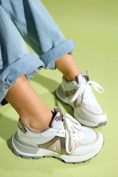 LuviShoes Pantofi sport pentru femei CALM White Platinum