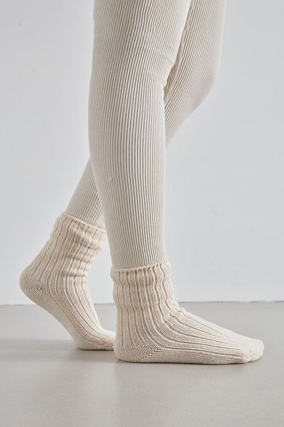 Manuka Beige Thick Winter Socks