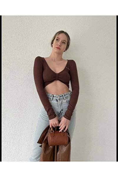 Somut istanbul Довгий рукав Crop Body - Бюстгальтер з принтом