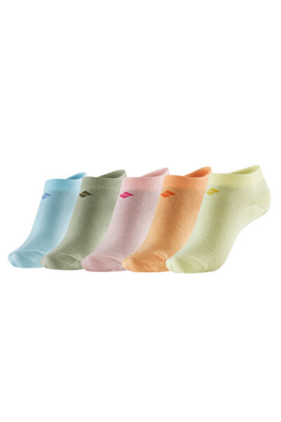 Bonny Silver Odor-Free Booties Women's Silver Socks Pack of 5