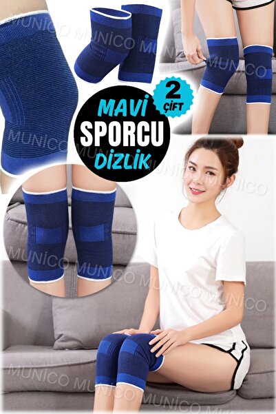 Munico 2 Çift Diz Ağrıları Olanlar İçin Dizlik Tüm Bedenlere Uyum Elastik Fit...