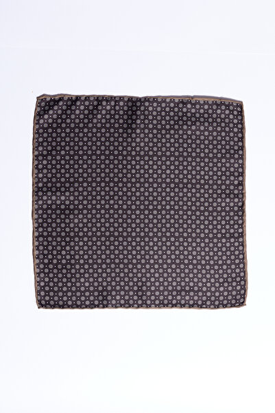 ALTINYILDIZ CLASSICS Erkek Lacivert-Kahverengi Desenli Mendil